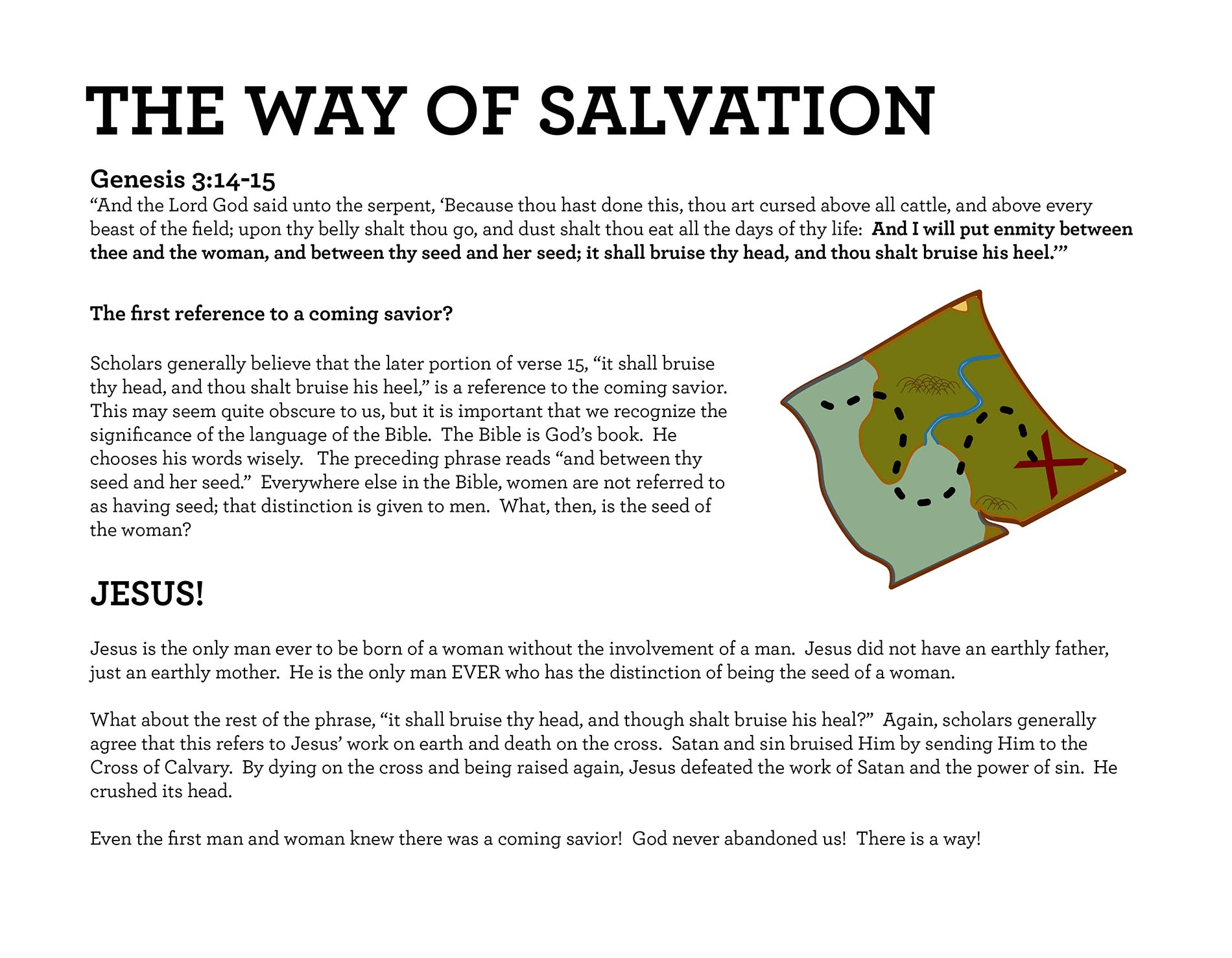 THE WAY OF SALVATION Genesis 3:14-15